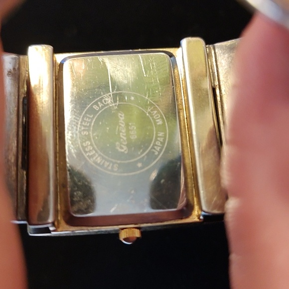 Geneva Two-Tone Cuff Watch - Picture 5 of 8